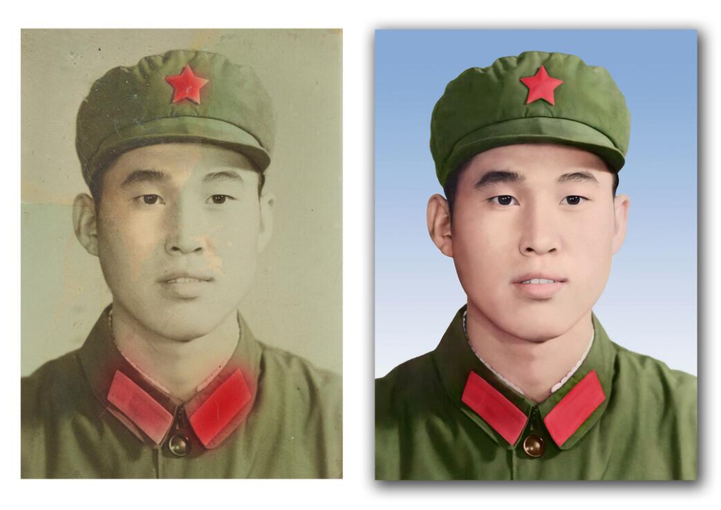 老城镇破损照片修复-18